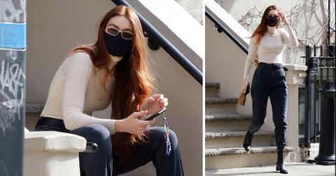 gigi hadid enjoying weather in nyc