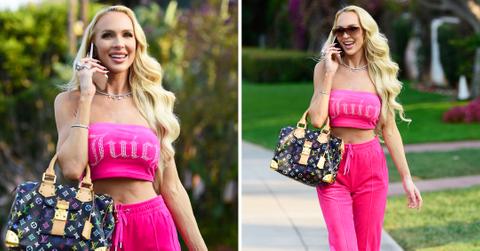 christine quinn films a commercial for the new samsung galaxy z fold phone