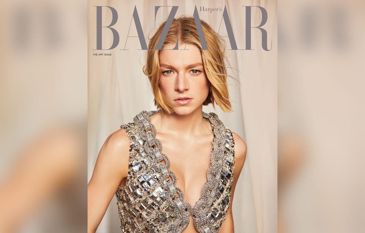 hunter schafer covers harpers bazaar december january art issue