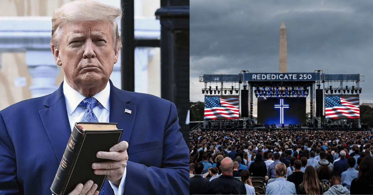 In the video, Trump sat at his desk and read a verse from the Old Testament.