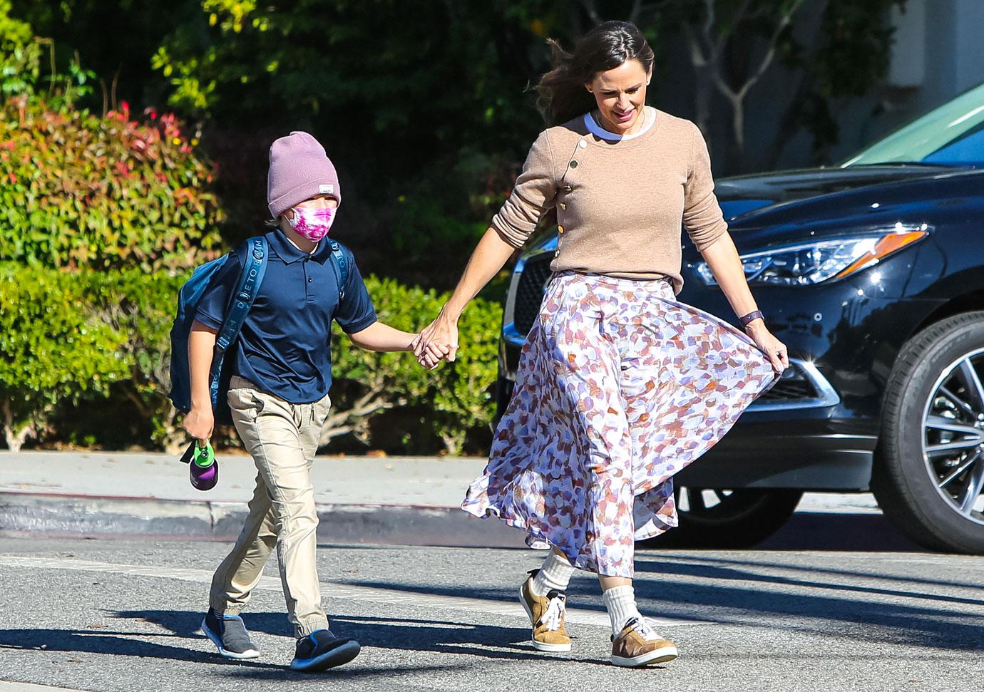 jennifer garner samuel affleck los angeles parenting