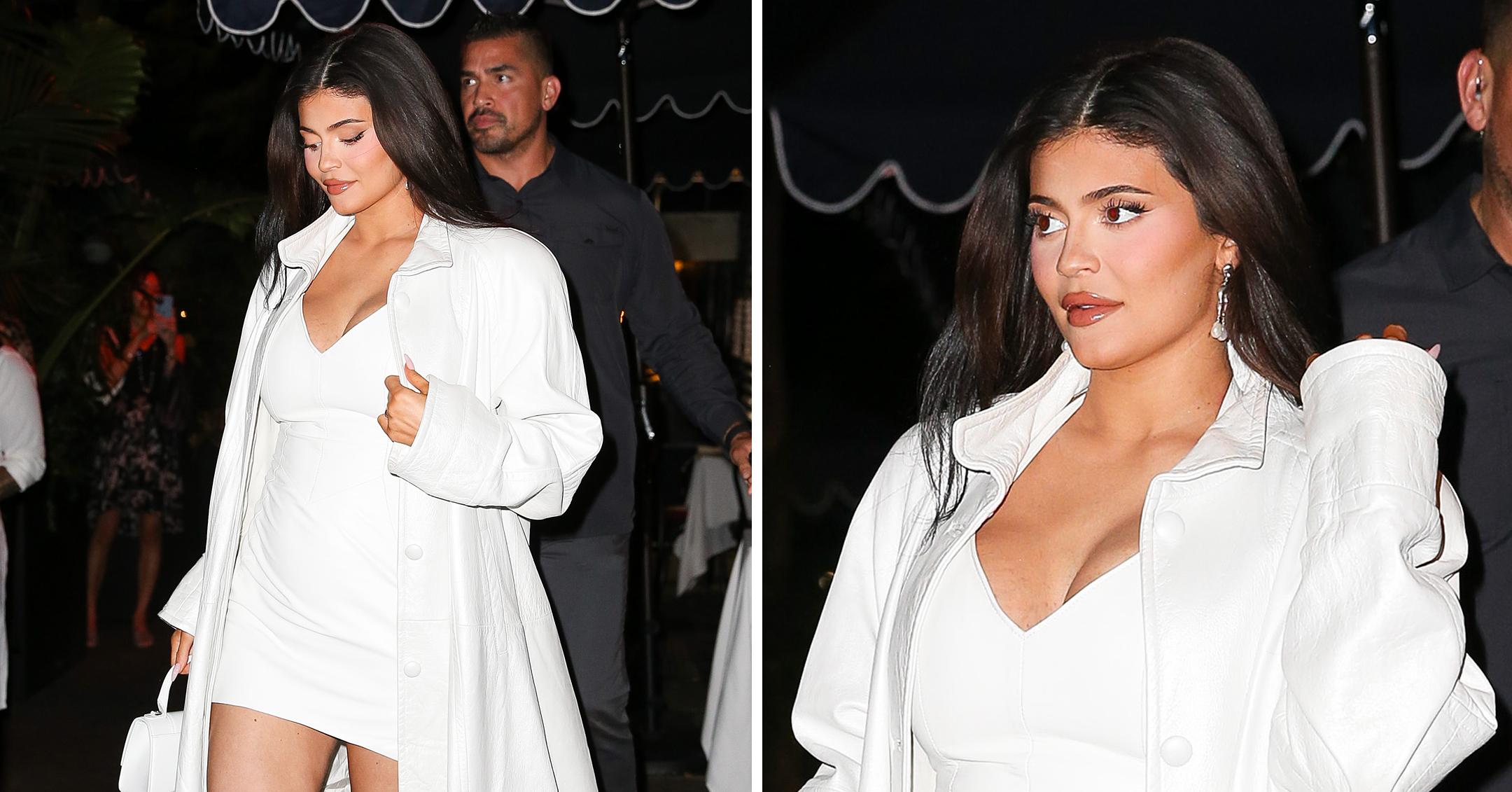 pregnant kylie jenner was spotted leaving carbone