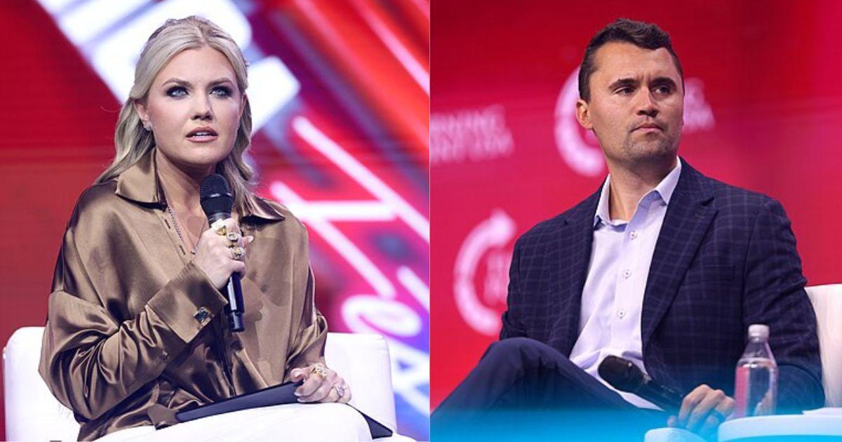 Erika Kirk and her late husband Charlie Kirk