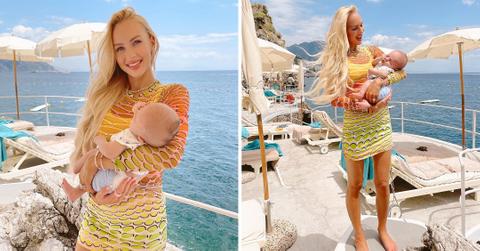 christine quinn with baby christian