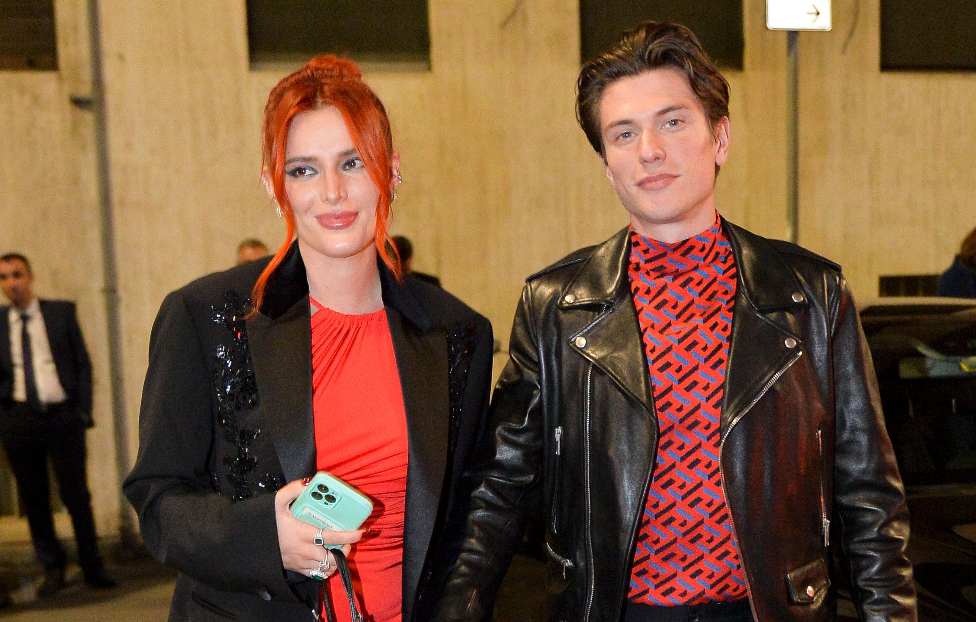 bella thorne spotted at the milan fashion week party with fiance benjamin mascolo