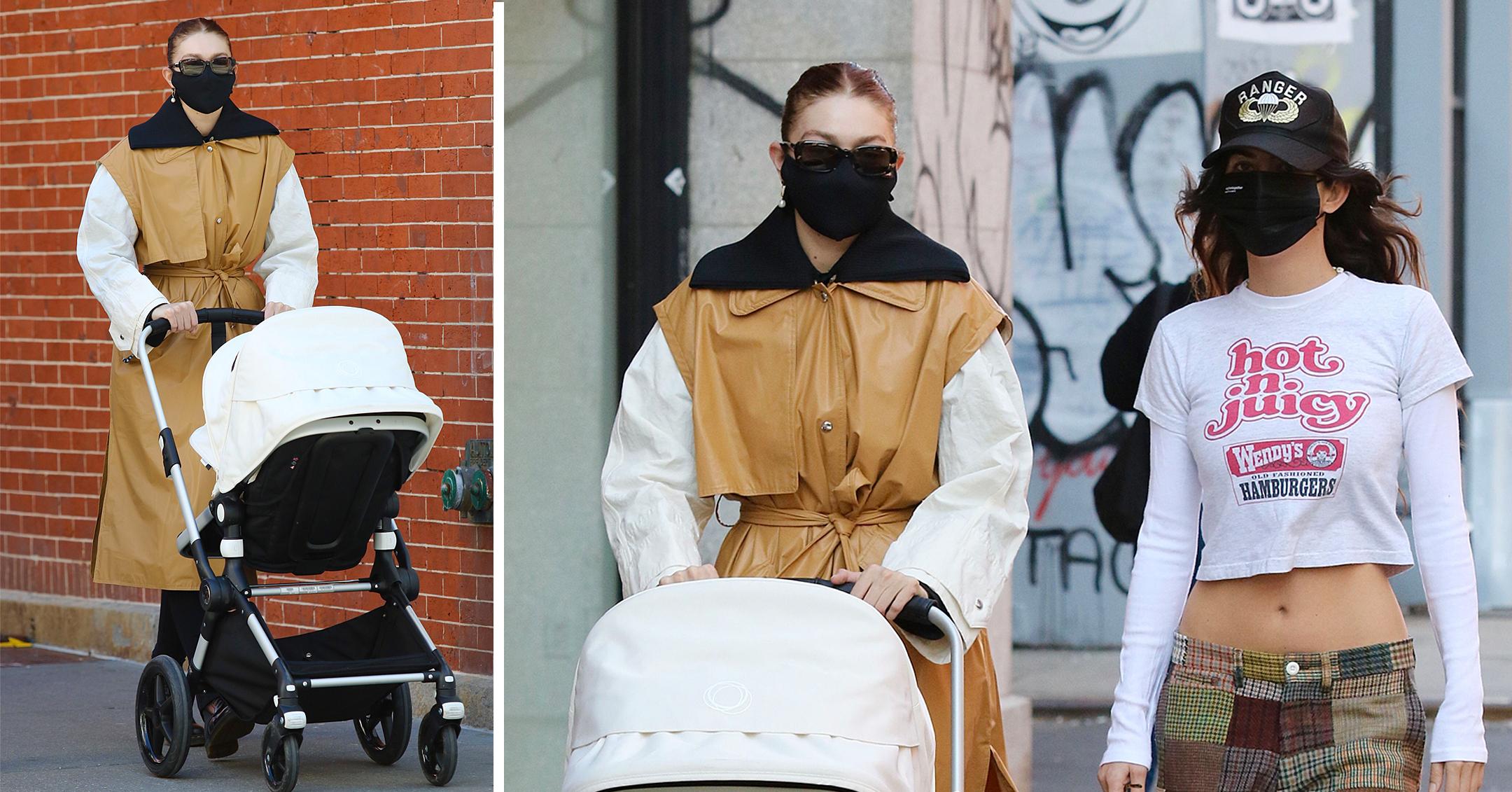 gigi hadid and daughter go for stroll in nyc