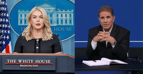 Sanchez called Karoline Leavitt a "partisan hack."