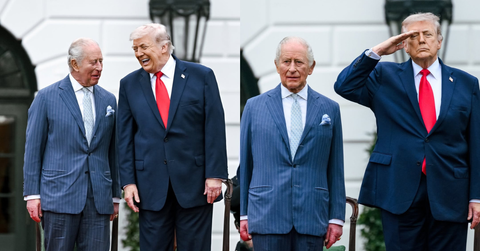 King Charles III and Donald Trump