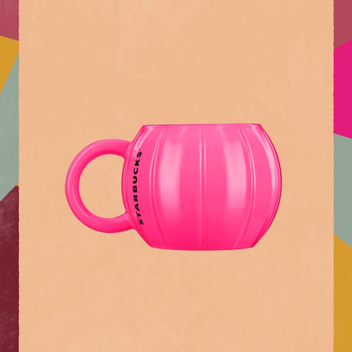 starbucks halloween merchpink pumpkin mugx