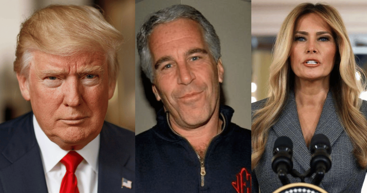 Donald Trump speaks about Melania Trump's Epstein statement.