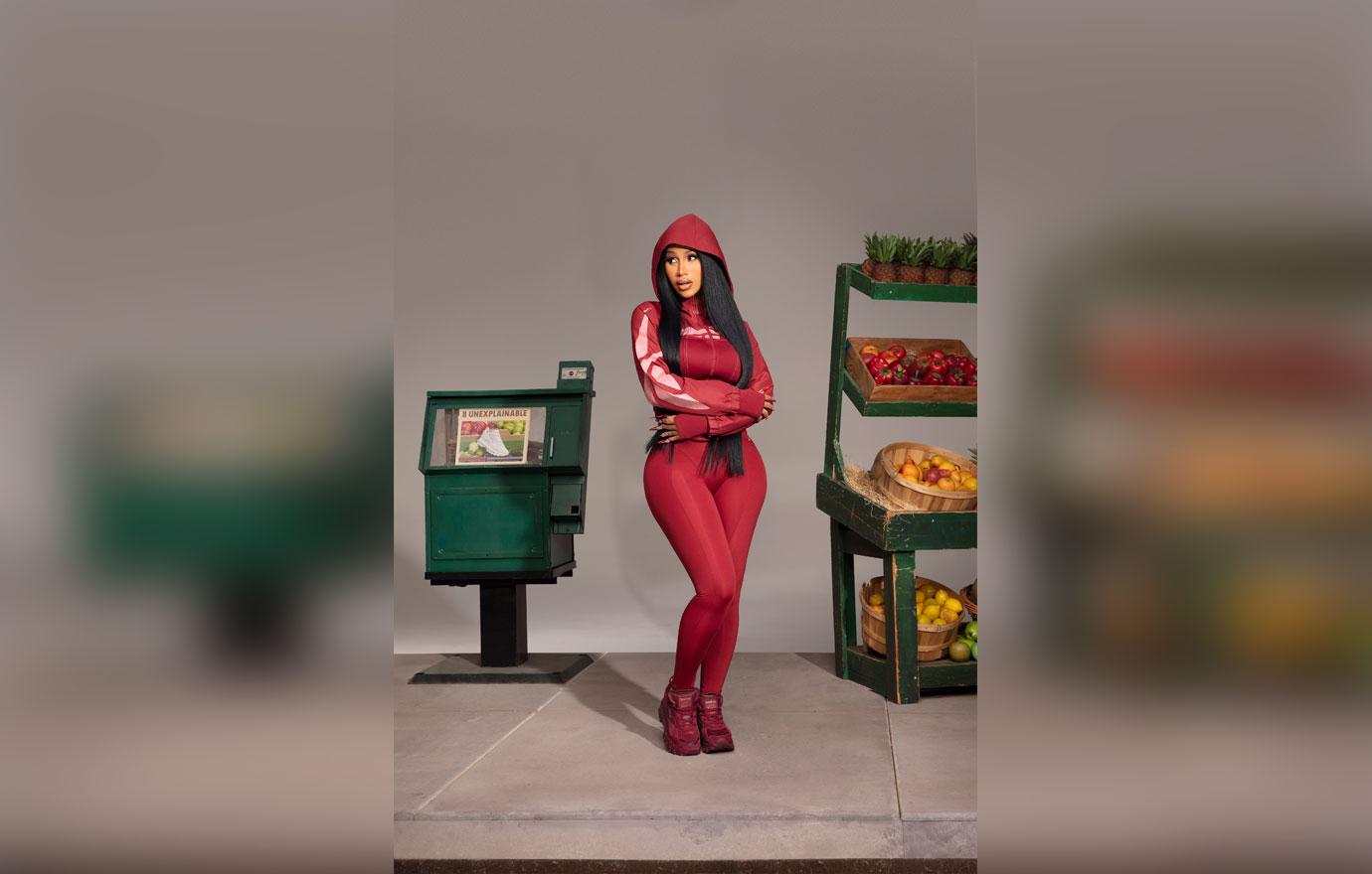 cardi b models line for reebok