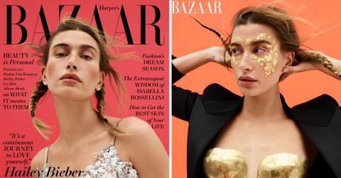 hailey bieber harpers bazaar