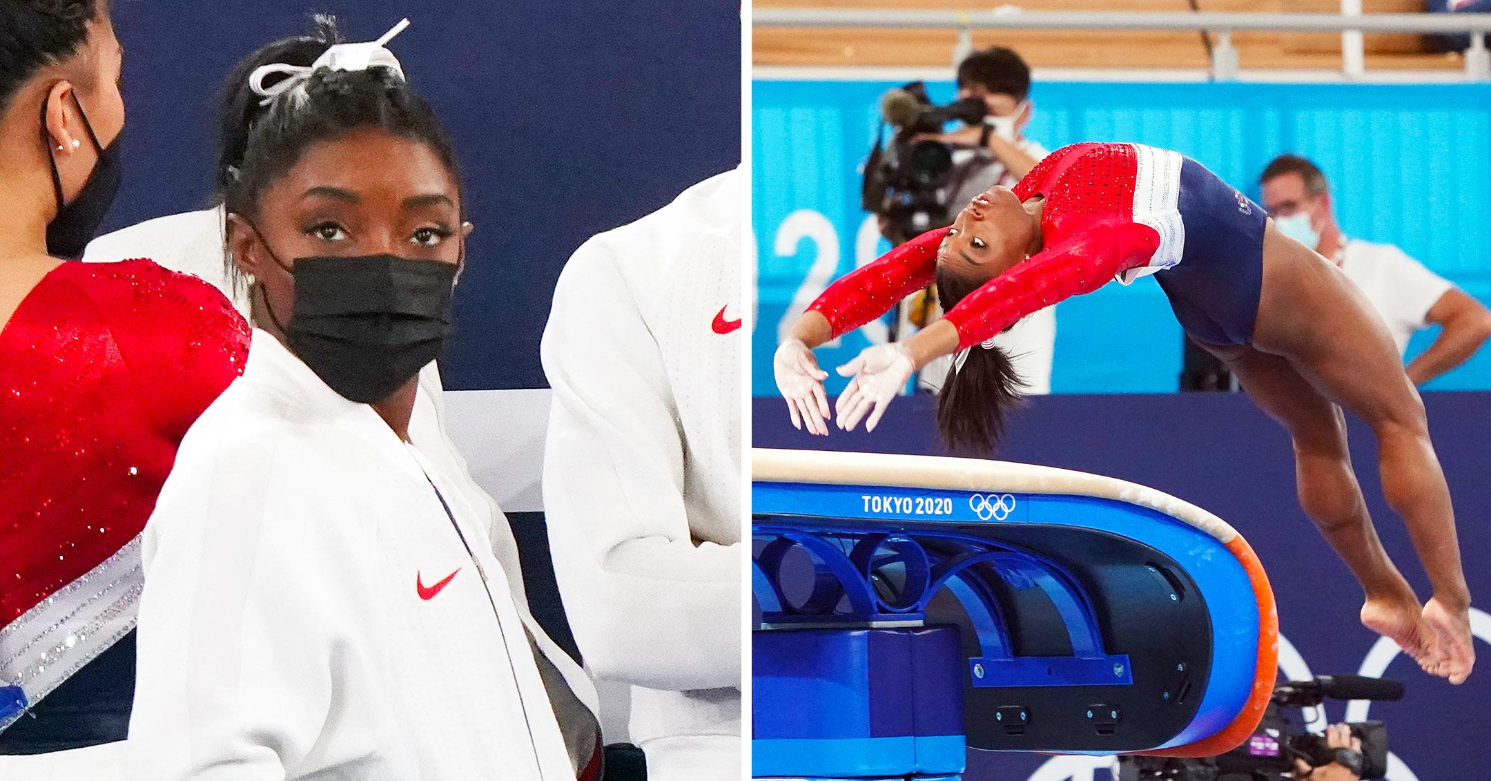 simone biles pulls out of womens artistic team all around finals mh