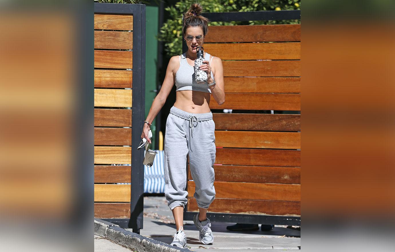 Alessandra Ambrosio shows off her lean figure in LA
