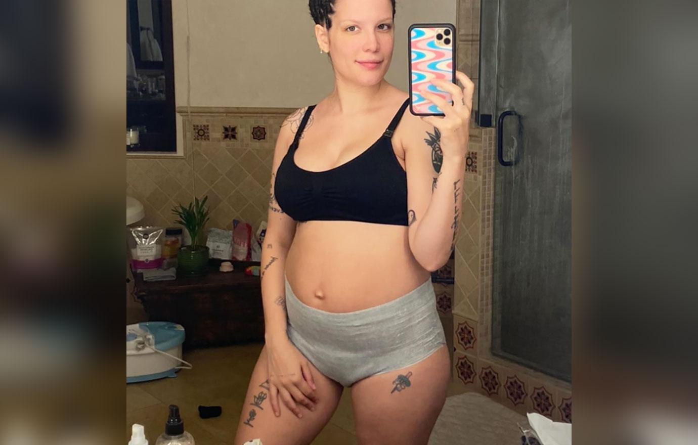 halsey postpartum body doesnt want pre baby body back mh