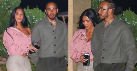 Kim Kardashian and Lewis Hamilton