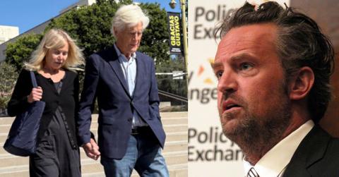 Matthew Perry's mother Suzanne Morris with his step-father Keith Morrison; Matthew Perry