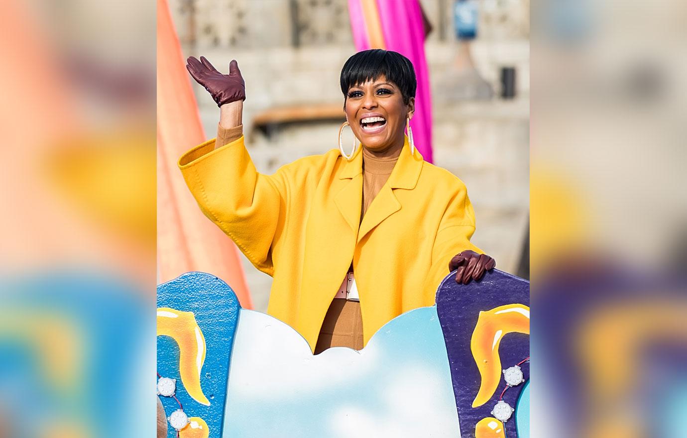 tamron hall attends dunkin donuts thanksgiving day parade