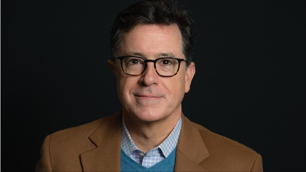 Stephen Colbert reacts to his replacement as his The Late Show ends.