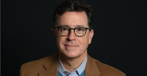 Stephen Colbert reacts to his replacement as his The Late Show ends.