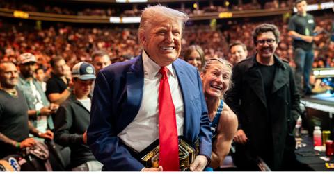 President Donald Trump at UFC Event