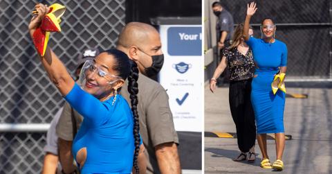tracee ellis ross at kimmel