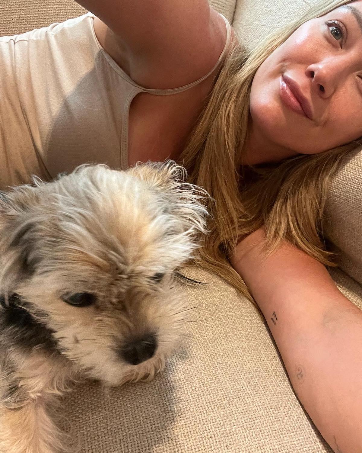 hilary duff dog