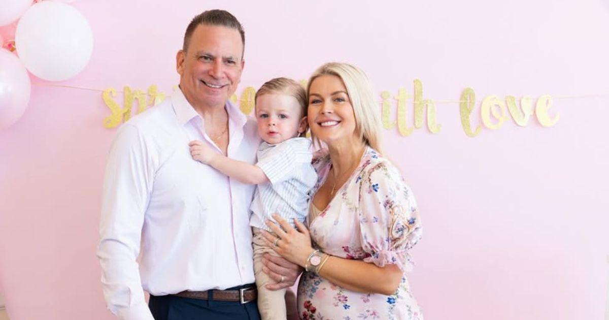 Karoline Leavitt with husband Nicholas Riccio and their son