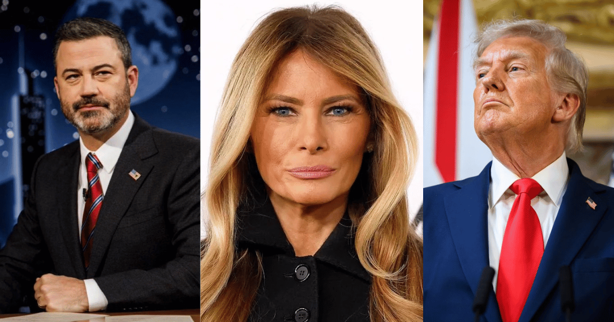 Kimmel joked that Melania had "a glow like an expectant widow."