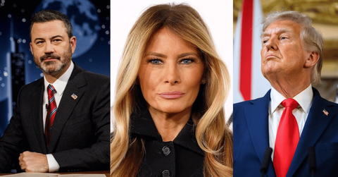 Kimmel joked that Melania had "a glow like an expectant widow."