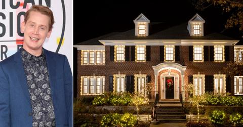 Photo of Macaulay Culkin and the 'Home Alone' house.