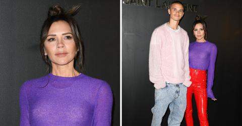 victoria beckham attend the saint laurent womenswear fallwinter show pp