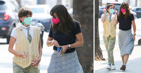 jennifer garner and seraphina affleck are seen in los angeles