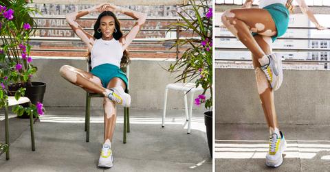winnie harlow models ocean queen shoes for puma mhf