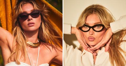 elsa hosk is stunning as she models christopher cloos eyewear