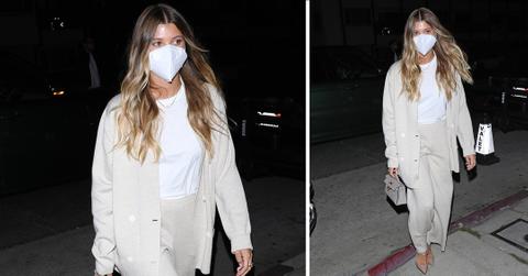 sofia richie and boyfriend elliot grainge go for romantic dinner date at giorgio baldi