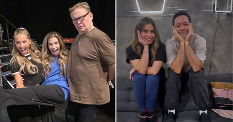 split photo of Alix Earle, Danielle Fishel and more.