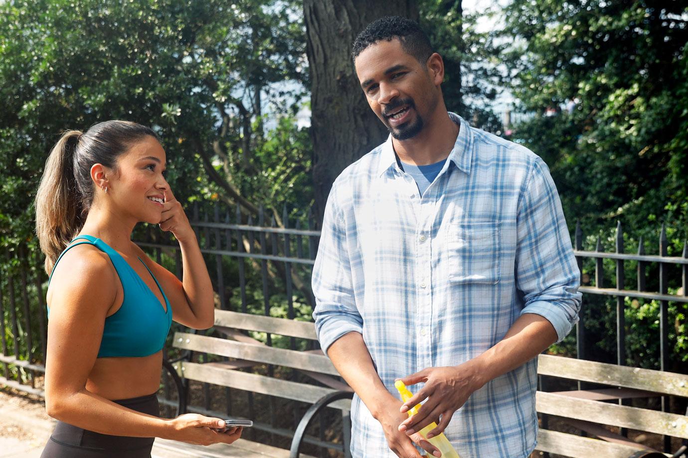 Gina Rodriguez Films 'Players' Alongside Damon Wayans Jr. In NYC