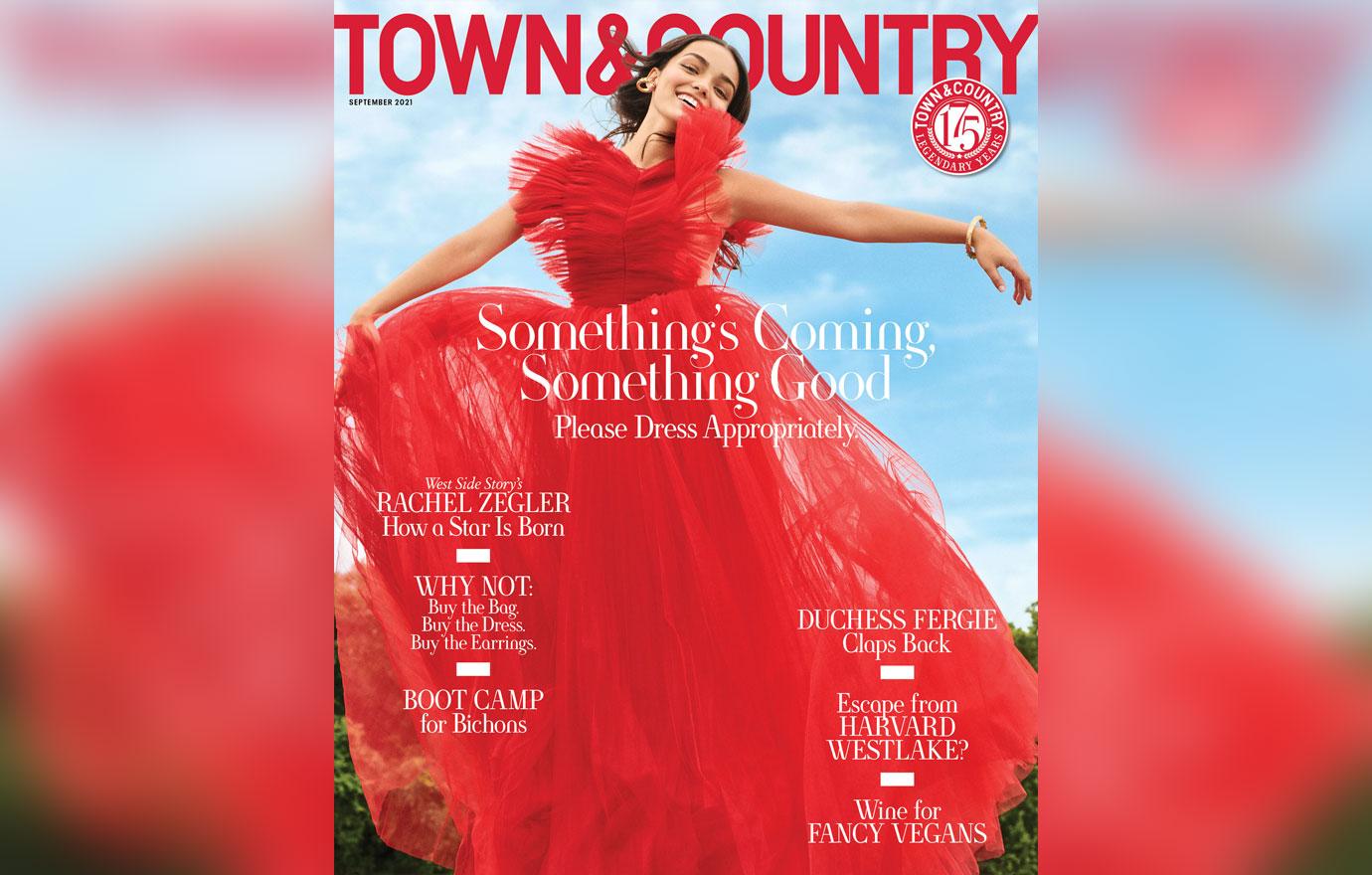 rachel zegler covers september issue of town and country