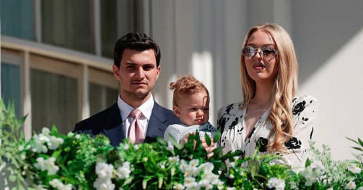 Tiffany Trump with husband Michael Boulos and their son Alexander Trump Boulos