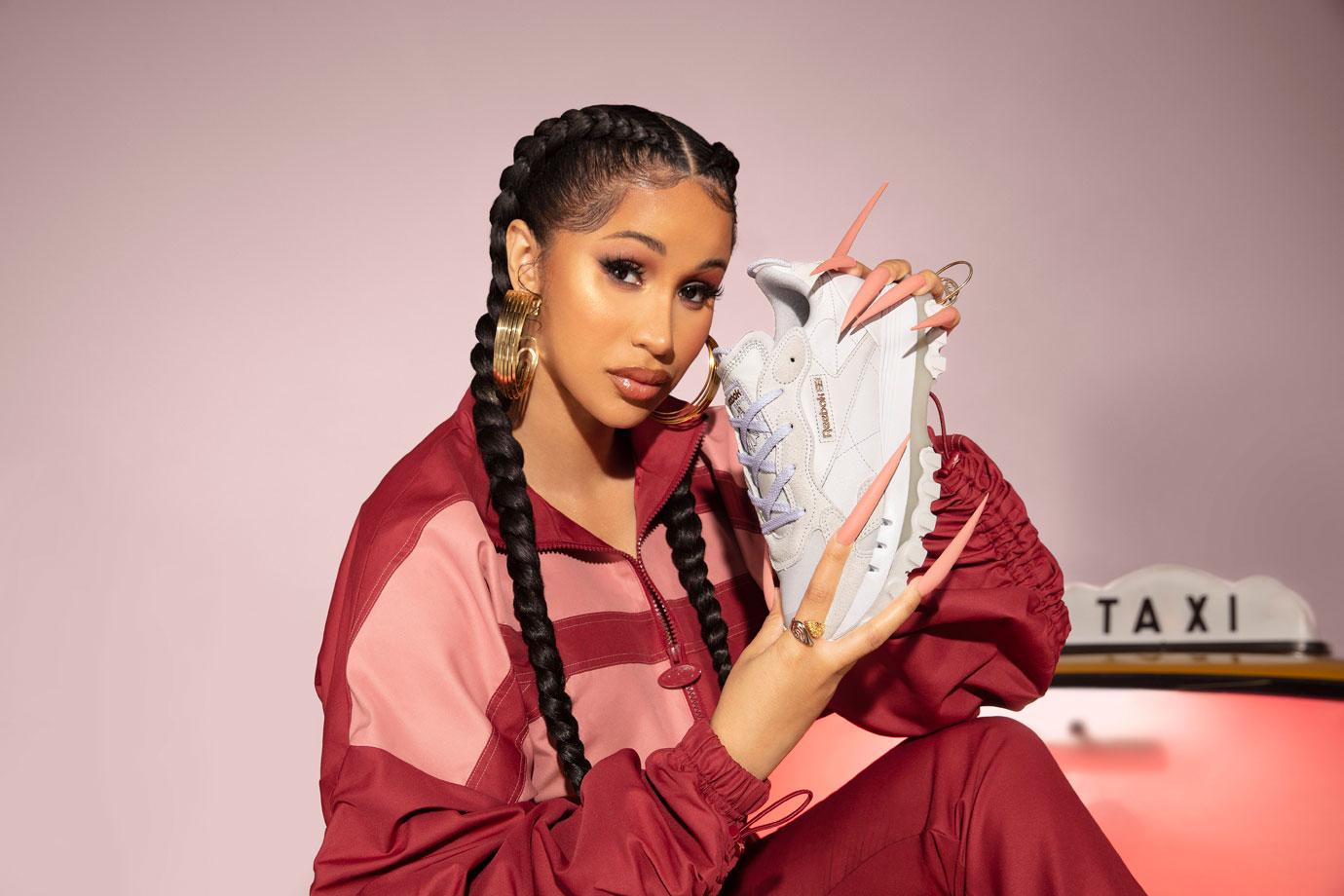 Cardi b custom reebok best sale