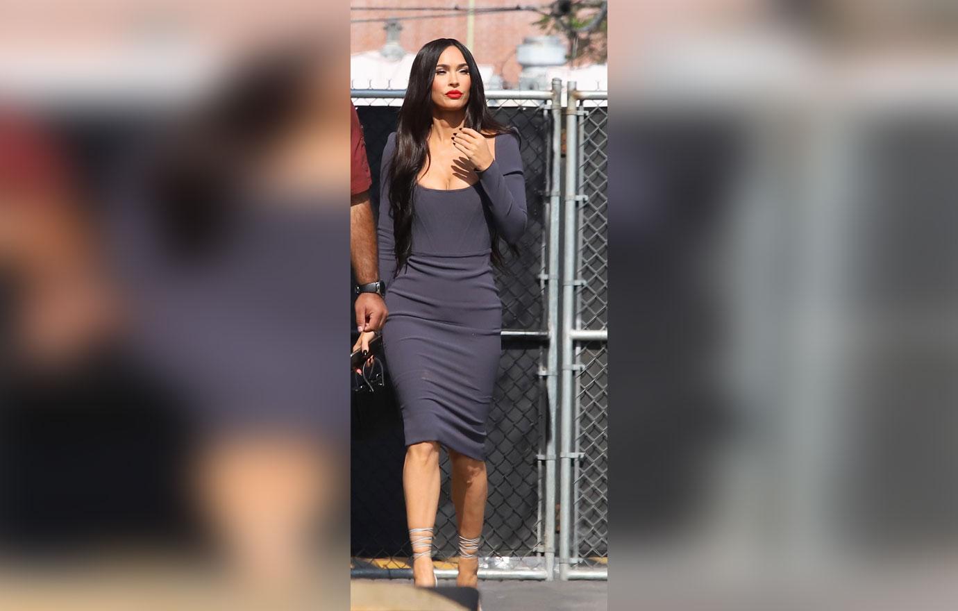 megan fox seen at jimmy kimmel live