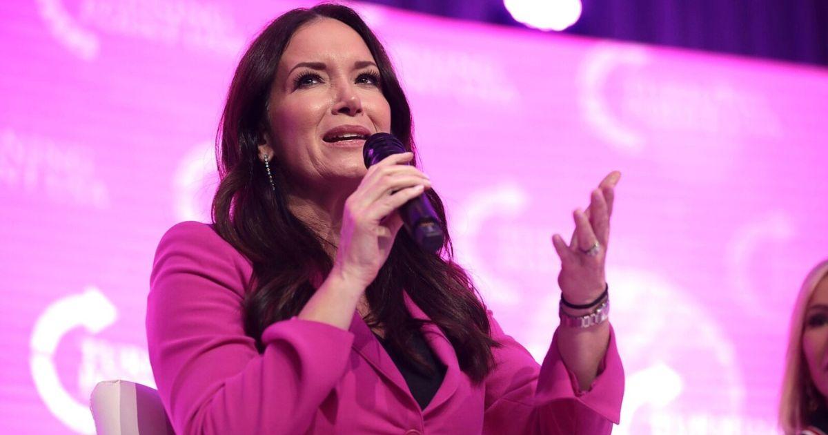 Brooke Rollins speaking at an event