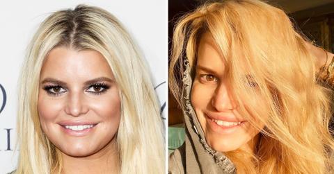 jessica simpson makeup free selfie mh