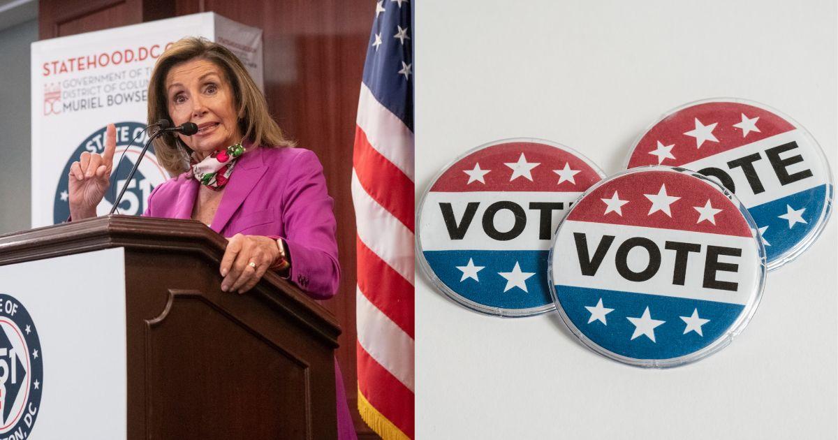 Nancy Pelosi speaking about the elections 