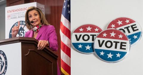 Nancy Pelosi speaking about the elections