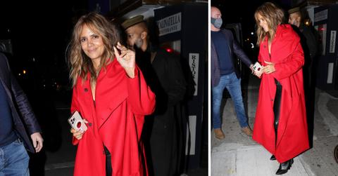 halle berry all smiles while leaving restaurant pp