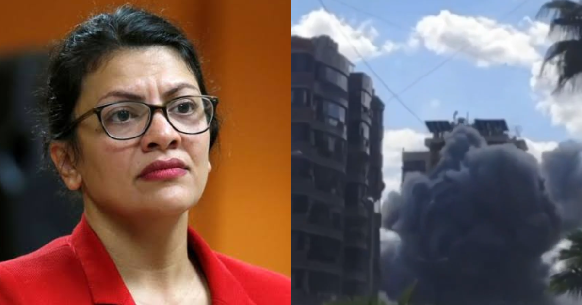 Rashida Tlaib-Picture of a bomb attack
