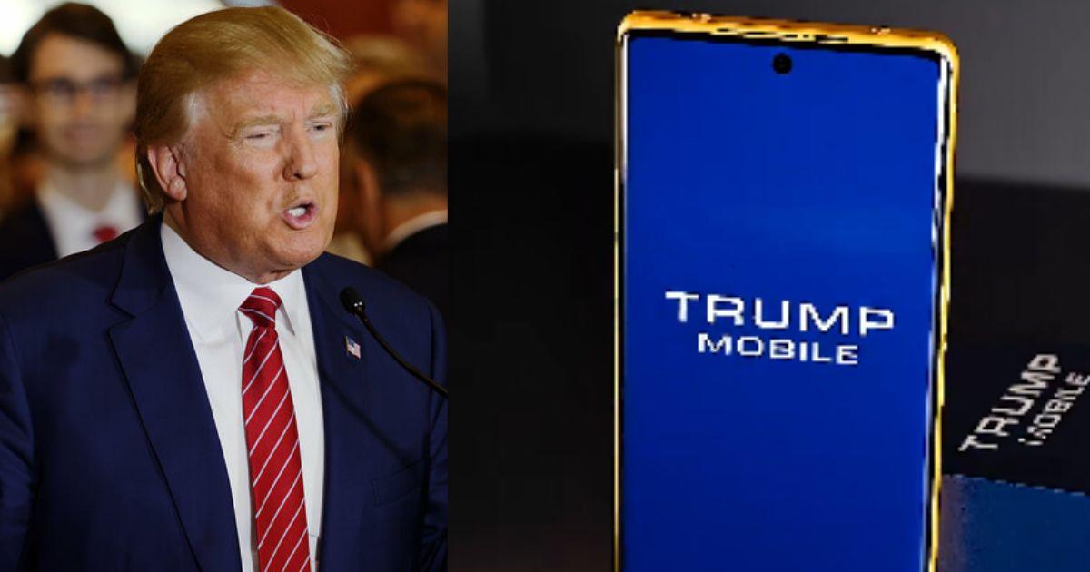 Donald Trump; A logo of Trump Mobile