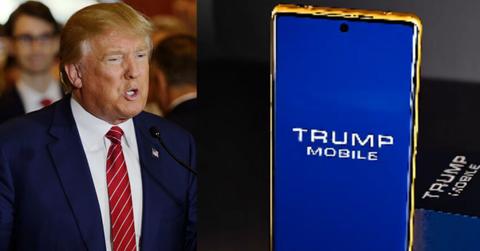 Donald Trump; A logo of Trump Mobile